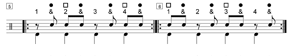 solfege, noires, paires de croches & croches en contretemps