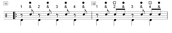 solfege, noires, paires de croches & croches en contretemps