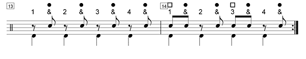 solfege, noires, paires de croches & croches en contretemps