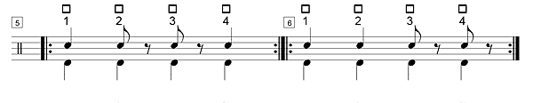 solfege, noires, croches & demi soupirs